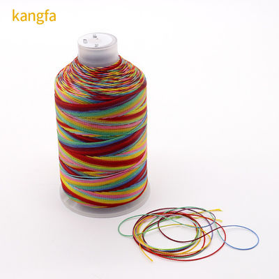 250 g Mehrfarbiges Regenbogenfaden 100% Polyester für Gewebe Handwerk