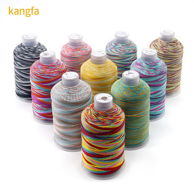 250 g Mehrfarbiges Regenbogenfaden 100% Polyester für Gewebe Handwerk