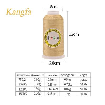 120g 5000 Yards Kegel-Nähen Stickfaden 120d 2 MERCERIZED Nähen 100% Polyester