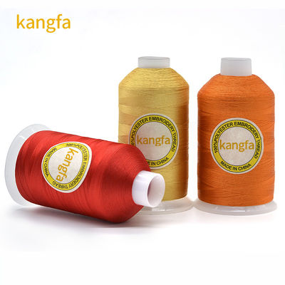 600 Farben Option 100% Polyester 120d 2 10000m Stickfaden für Handstrickerei