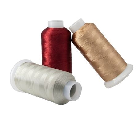 100% Polyester 120d 2 5000Y Stickfaden mit geringer Schrumpfung OEM ODM akzeptiert